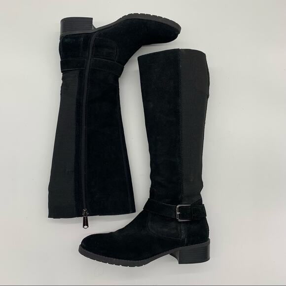 Donald Pliner Beso Black Suede Stretch Boot-8.5 - Picture 9 of 10